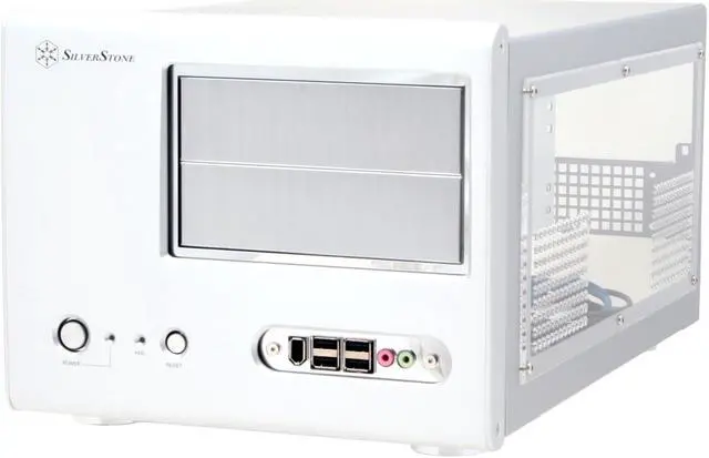 Alt view image 3 of 12 - SilverStone Sugo Series SG01-SW Silver Aluminum Micro ATX Desktop Computer Case