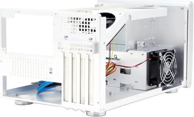 Alt view image 7 of 12 - SilverStone Sugo Series SG01-SW Silver Aluminum Micro ATX Desktop Computer Case