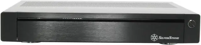 Alt view image 2 of 12 - SILVERSTONE Black Aluminum front panel, 1.0mm SECC body Lascala Series LC19B-R Micro ATX Media Center / HTPC Case