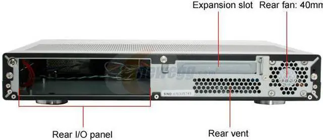 Alt view image 5 of 12 - SILVERSTONE Black Aluminum front panel, 1.0mm SECC body Lascala Series LC19B-R Micro ATX Media Center / HTPC Case