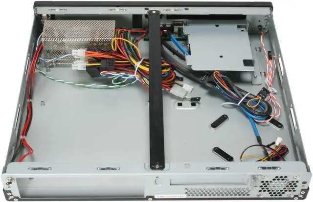 Alt view image 8 of 12 - SILVERSTONE Black Aluminum front panel, 1.0mm SECC body Lascala Series LC19B-R Micro ATX Media Center / HTPC Case