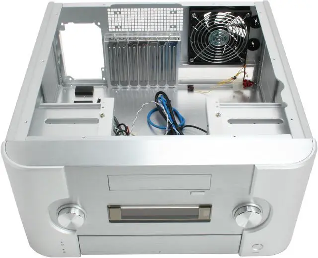 Alt view image 10 of 14 - SILVERSTONE Silver Aluminum Crown Series CW02S-MXR ATX Media Center / HTPC Case