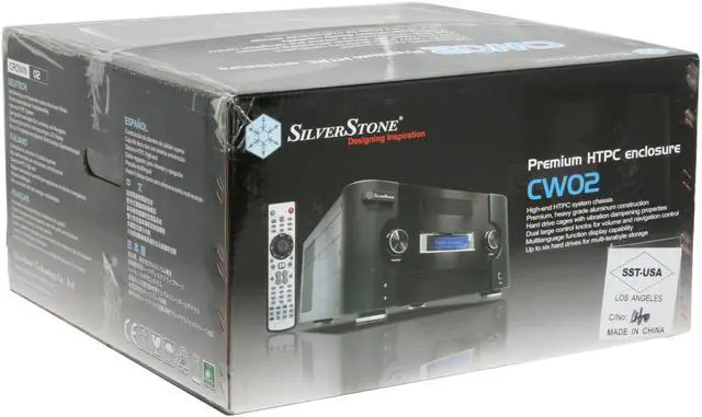 Alt view image 14 of 14 - SILVERSTONE Silver Aluminum Crown Series CW02S-MXR ATX Media Center / HTPC Case