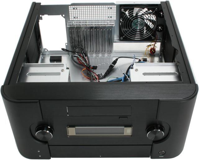 Alt view image 10 of 14 - SILVERSTONE Black Aluminum Crown Series CW02B-MXR ATX Media Center / HTPC Case