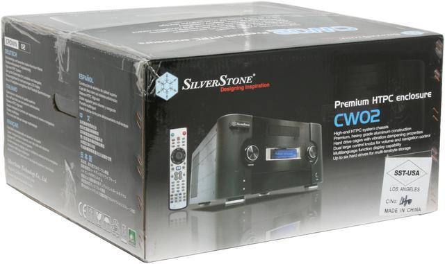 Alt view image 14 of 14 - SILVERSTONE Black Aluminum Crown Series CW02B-MXR ATX Media Center / HTPC Case