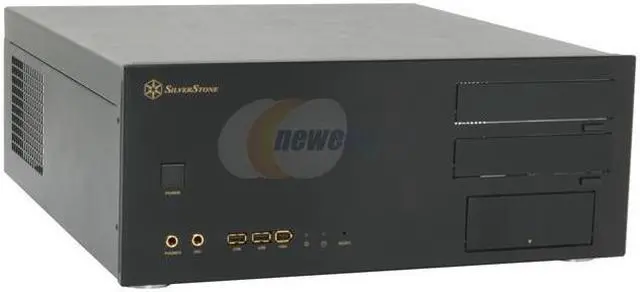 Main image of SILVERSTONE Black Aluminum Crown Series CW01B-R ATX Media Center / HTPC Case