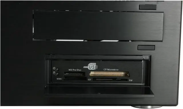 Alt view image 3 of 14 - SILVERSTONE Black Aluminum Crown Series CW01B-R ATX Media Center / HTPC Case