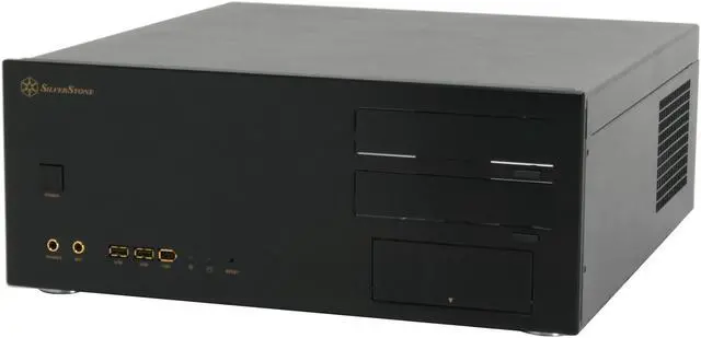 Alt view image 5 of 14 - SILVERSTONE Black Aluminum Crown Series CW01B-R ATX Media Center / HTPC Case