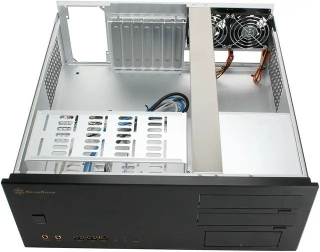 Alt view image 9 of 14 - SILVERSTONE Black Aluminum Crown Series CW01B-R ATX Media Center / HTPC Case