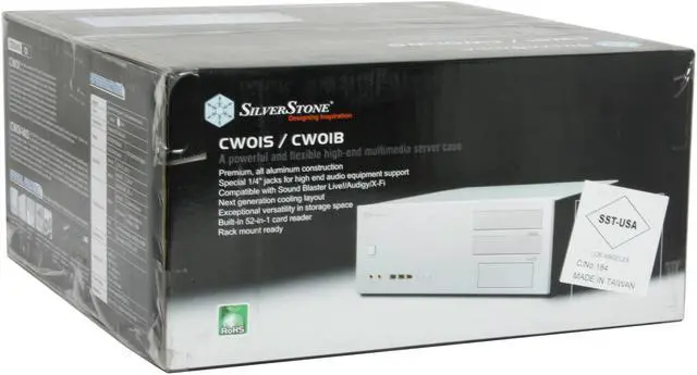 Alt view image 14 of 14 - SILVERSTONE Black Aluminum Crown Series CW01B-R ATX Media Center / HTPC Case