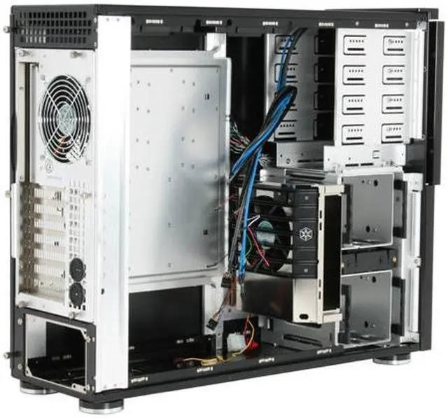 Alt view image 10 of 15 - SilverStone Temjin Series SST-TJ10B-USB3.0 Black Aluminum ATX Full Tower Computer Case
