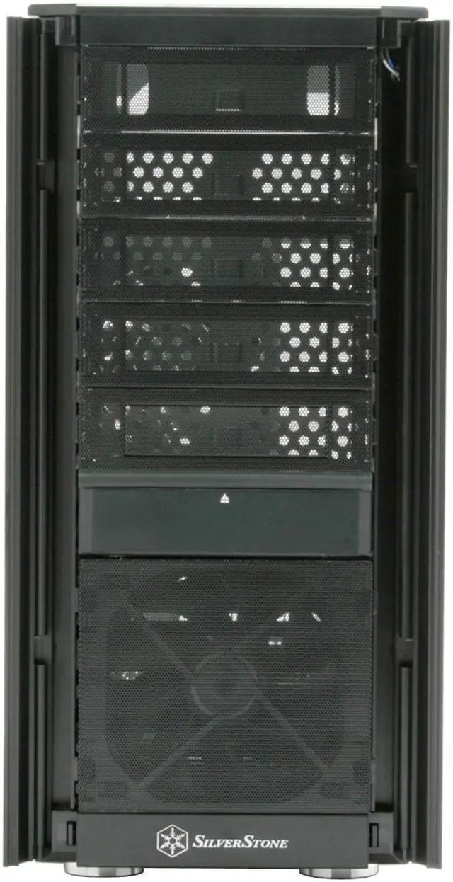 Alt view image 7 of 16 - SilverStone Kublai Series KL02-B Black Aluminum front panel, SECC body ATX Mid Tower Computer Case