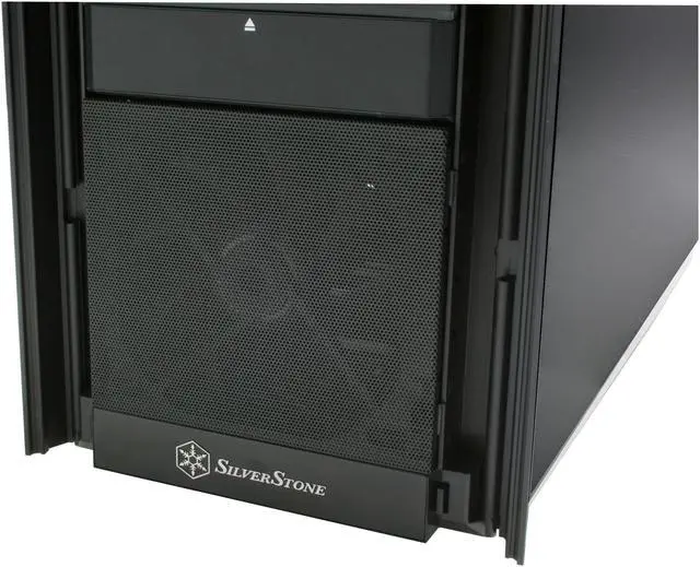 Alt view image 8 of 16 - SilverStone Kublai Series KL02-B Black Aluminum front panel, SECC body ATX Mid Tower Computer Case