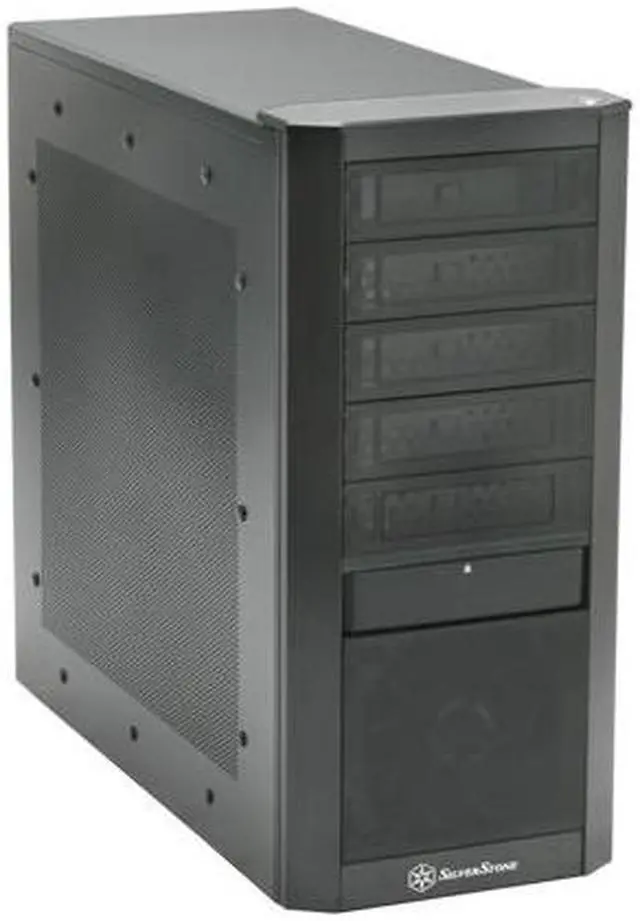 Main image of SilverStone Kublai Series KL02-B Black Aluminum front panel, SECC body ATX Mid Tower Computer Case
