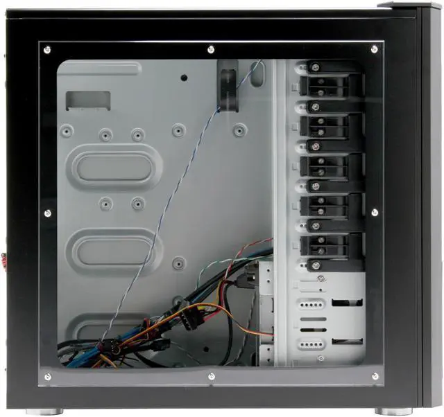 Alt view image 5 of 15 - SilverStone Kublai Series KL02-BW Black Aluminum front panel, SECC body ATX Mid Tower Computer Case