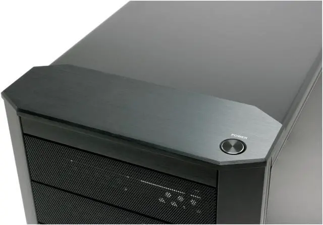 Alt view image 10 of 15 - SilverStone Kublai Series KL02-BW Black Aluminum front panel, SECC body ATX Mid Tower Computer Case