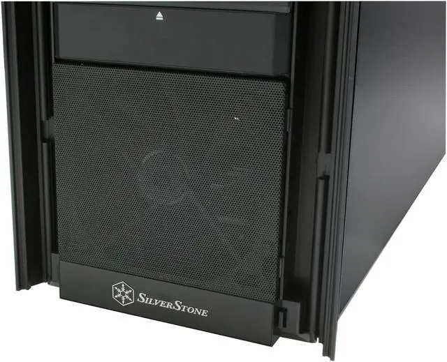 Alt view image 12 of 15 - SilverStone Kublai Series KL02-BW Black Aluminum front panel, SECC body ATX Mid Tower Computer Case