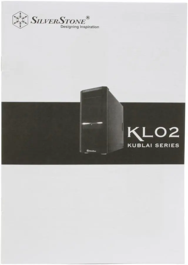 Alt view image 14 of 15 - SilverStone Kublai Series KL02-BW Black Aluminum front panel, SECC body ATX Mid Tower Computer Case