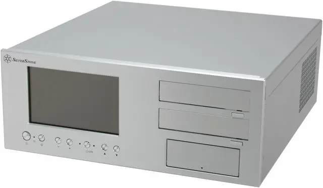 Alt view image 2 of 12 - SILVERSTONE Silver Aluminum Lascala Series LC18S-V64 ATX Media Center / HTPC Case