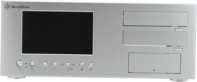 Alt view image 3 of 12 - SILVERSTONE Silver Aluminum Lascala Series LC18S-V64 ATX Media Center / HTPC Case