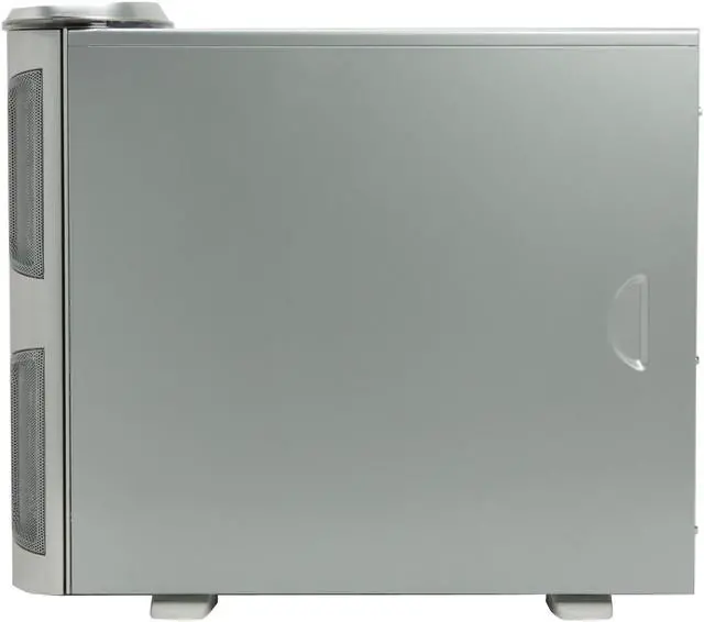 Alt view image 6 of 17 - SilverStone KUBLAI Series KL03S Silver 2.5mm aluminum front door, 0.8mm SECC body ATX Mid Tower Computer Case