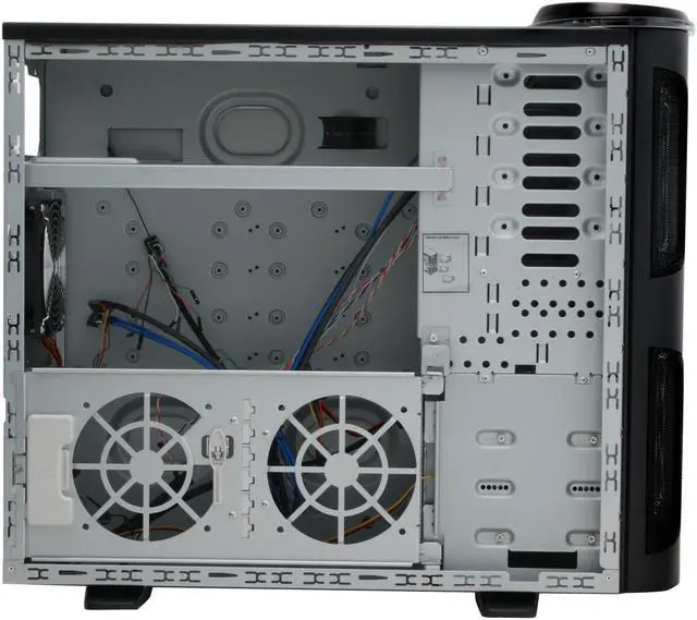 Alt view image 12 of 16 - SilverStone KUBLAI Series KL03-B Black 2.5mm aluminum front door, 0.8mm SECC body ATX Full Tower Computer Case
