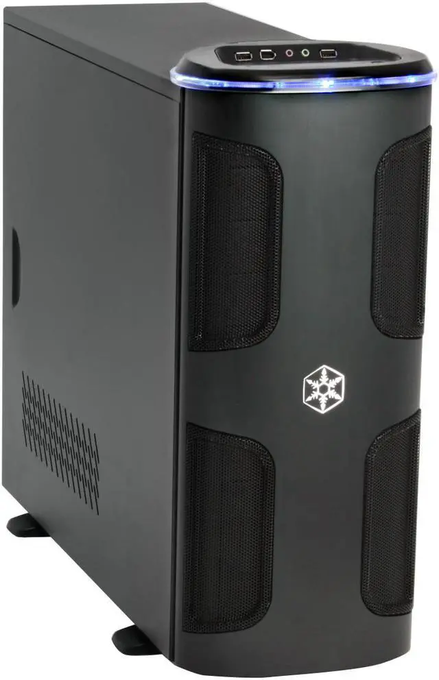 Main image of SilverStone KUBLAI Series KL03-B Black 2.5mm aluminum front door, 0.8mm SECC body ATX Full Tower Computer Case