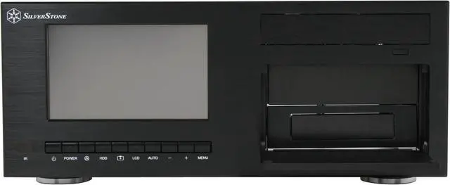 Alt view image 4 of 15 - SILVERSTONE Black Aluminum Crown Series CW03B-MT ATX Media Center / HTPC Case