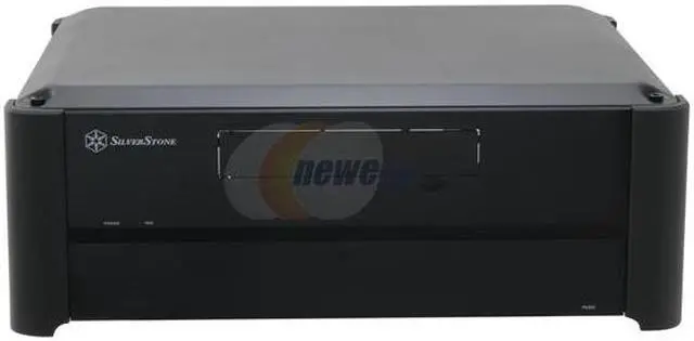 Alt view image 2 of 9 - SILVERSTONE Black Aluminum / Steel Grandia GD02B Micro ATX Media Center / HTPC Case