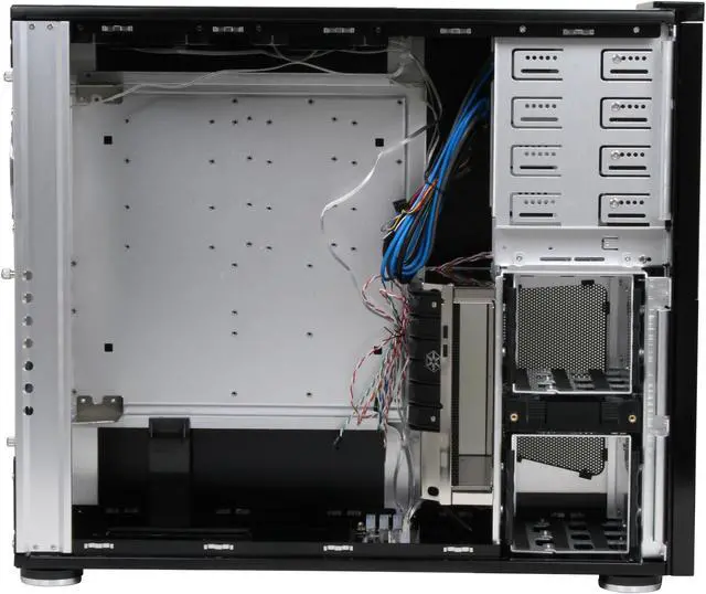 Alt view image 8 of 13 - SilverStone Temjin Series TJ10B-WESA Black Aluminum ATX Full Tower ESA certified Computer Case