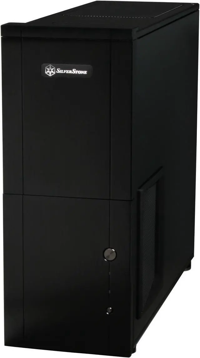 Alt view image 3 of 13 - SilverStone Temjin Series TJ10B-WESA Black Aluminum ATX Full Tower ESA certified Computer Case