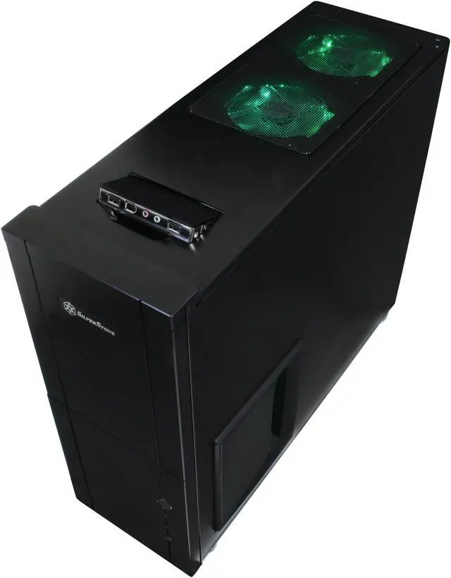 Alt view image 10 of 13 - SilverStone Temjin Series TJ10B-WESA Black Aluminum ATX Full Tower ESA certified Computer Case