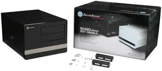 Alt view image 12 of 12 - SilverStone SUGO SG02-BF Black ABS / SECC Steel Micro ATX Desktop Computer Case