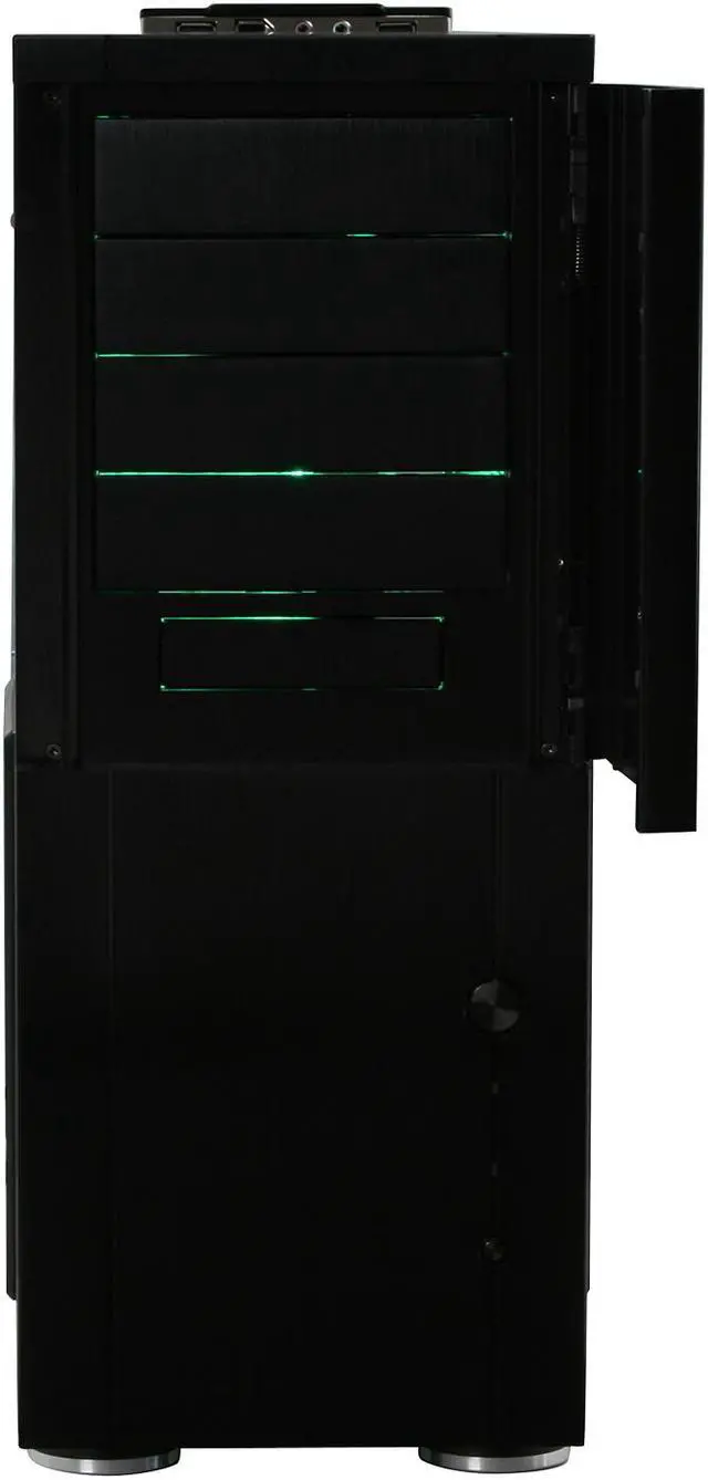 Alt view image 4 of 13 - SilverStone Temjin Series NVIDIA edition TJ10B-WNV Black Aluminum ATX Full Tower Computer Case