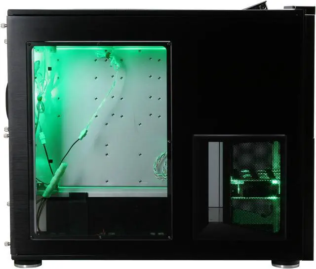 Alt view image 5 of 13 - SilverStone Temjin Series NVIDIA edition TJ10B-WNV Black Aluminum ATX Full Tower Computer Case
