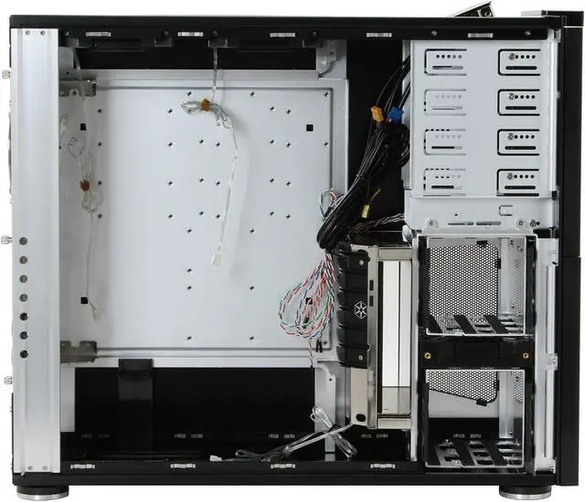 Alt view image 8 of 13 - SilverStone Temjin Series NVIDIA edition TJ10B-WNV Black Aluminum ATX Full Tower Computer Case