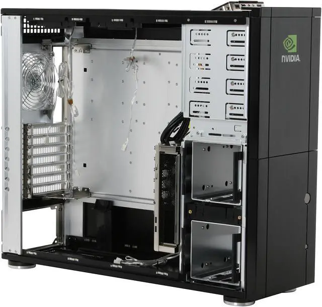 Alt view image 9 of 13 - SilverStone Temjin Series NVIDIA edition TJ10B-WNV Black Aluminum ATX Full Tower Computer Case