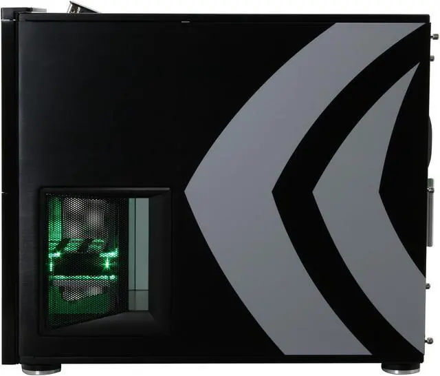 Alt view image 11 of 13 - SilverStone Temjin Series NVIDIA edition TJ10B-WNV Black Aluminum ATX Full Tower Computer Case