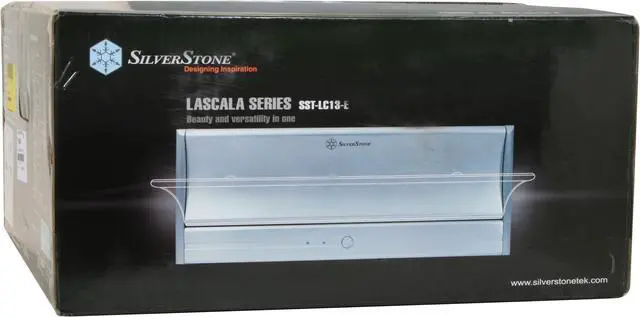Alt view image 12 of 12 - SILVERSTONE Black Aluminum / Steel Lascala Series LC13B-E ATX Media Center / HTPC Case