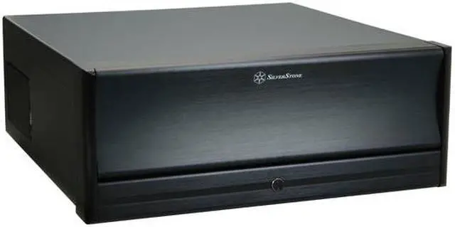 Alt view image 3 of 12 - SILVERSTONE Black Aluminum / Steel Lascala Series LC13B-E ATX Media Center / HTPC Case