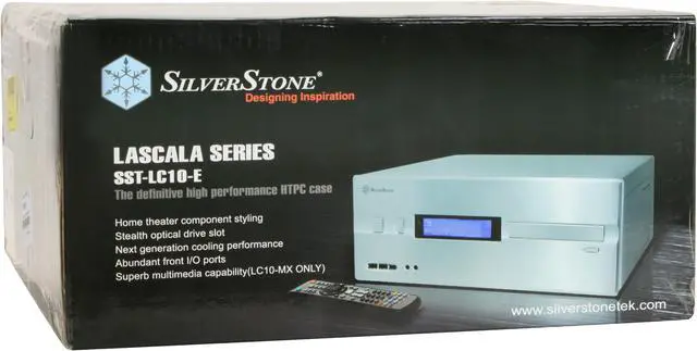 Alt view image 11 of 11 - SILVERSTONE Black Aluminum / Steel Lascala Series LC10B-E ATX Media Center / HTPC Case