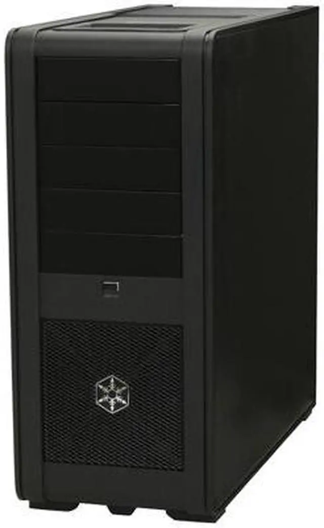 Alt view image 3 of 12 - SilverStone Fortress Series FT01-B Black Aluminum ATX Mid Tower Uni-body Computer Case