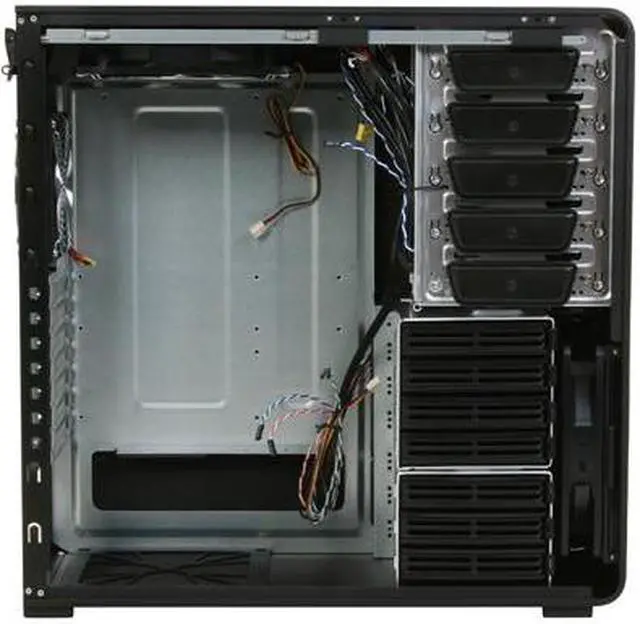 Alt view image 7 of 12 - SilverStone Fortress Series FT01-B Black Aluminum ATX Mid Tower Uni-body Computer Case