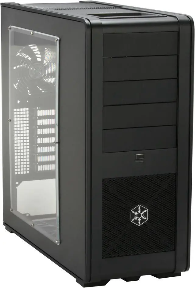 Main image of SilverStone Fortress Series FT01-BW Black Aluminum ATX Mid Tower Uni-body Computer Case