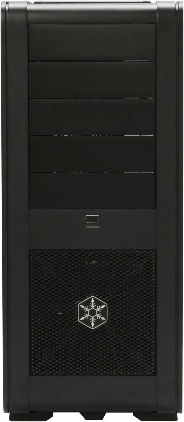 Alt view image 2 of 12 - SilverStone Fortress Series FT01-BW Black Aluminum ATX Mid Tower Uni-body Computer Case