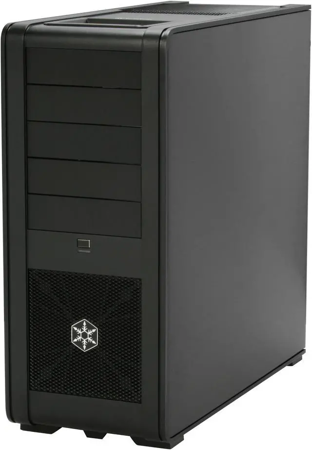 Alt view image 3 of 12 - SilverStone Fortress Series FT01-BW Black Aluminum ATX Mid Tower Uni-body Computer Case