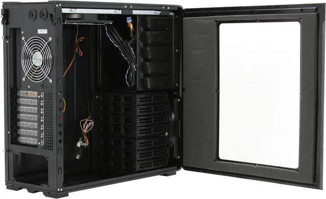 Alt view image 5 of 12 - SilverStone Fortress Series FT01-BW Black Aluminum ATX Mid Tower Uni-body Computer Case