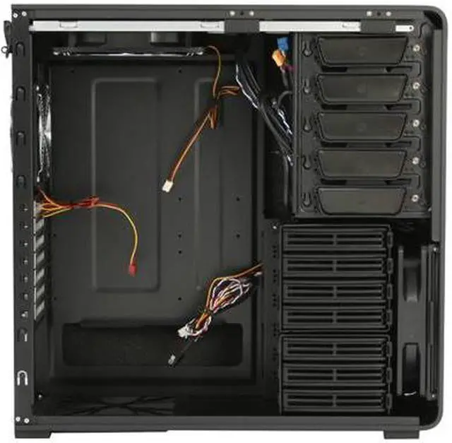Alt view image 7 of 12 - SilverStone Fortress Series FT01-BW Black Aluminum ATX Mid Tower Uni-body Computer Case