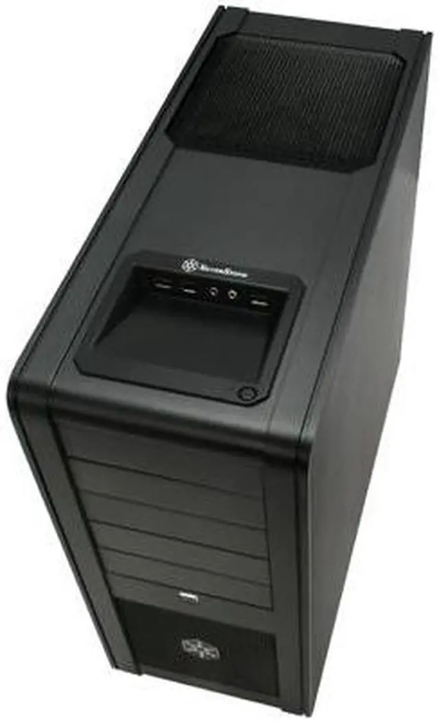 Alt view image 9 of 12 - SilverStone Fortress Series FT01-BW Black Aluminum ATX Mid Tower Uni-body Computer Case