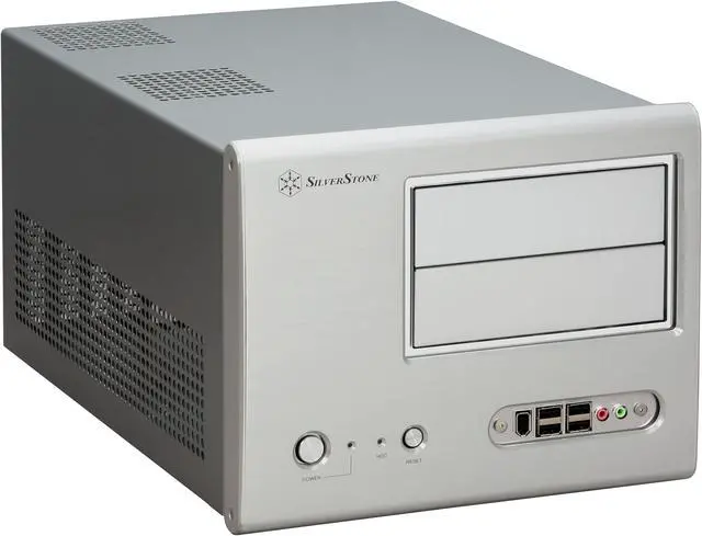 Main image of SilverStone Sugo SG01-SF Silver Aluminum / Steel MicroATX Desktop SFF Chassis Computer Case